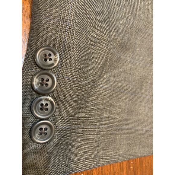 Vtg Chaps Ralph Lauren Wool Cashmere Blend 44R Plaid Blazer Sport Coat Cottage - Picture 13 of 16